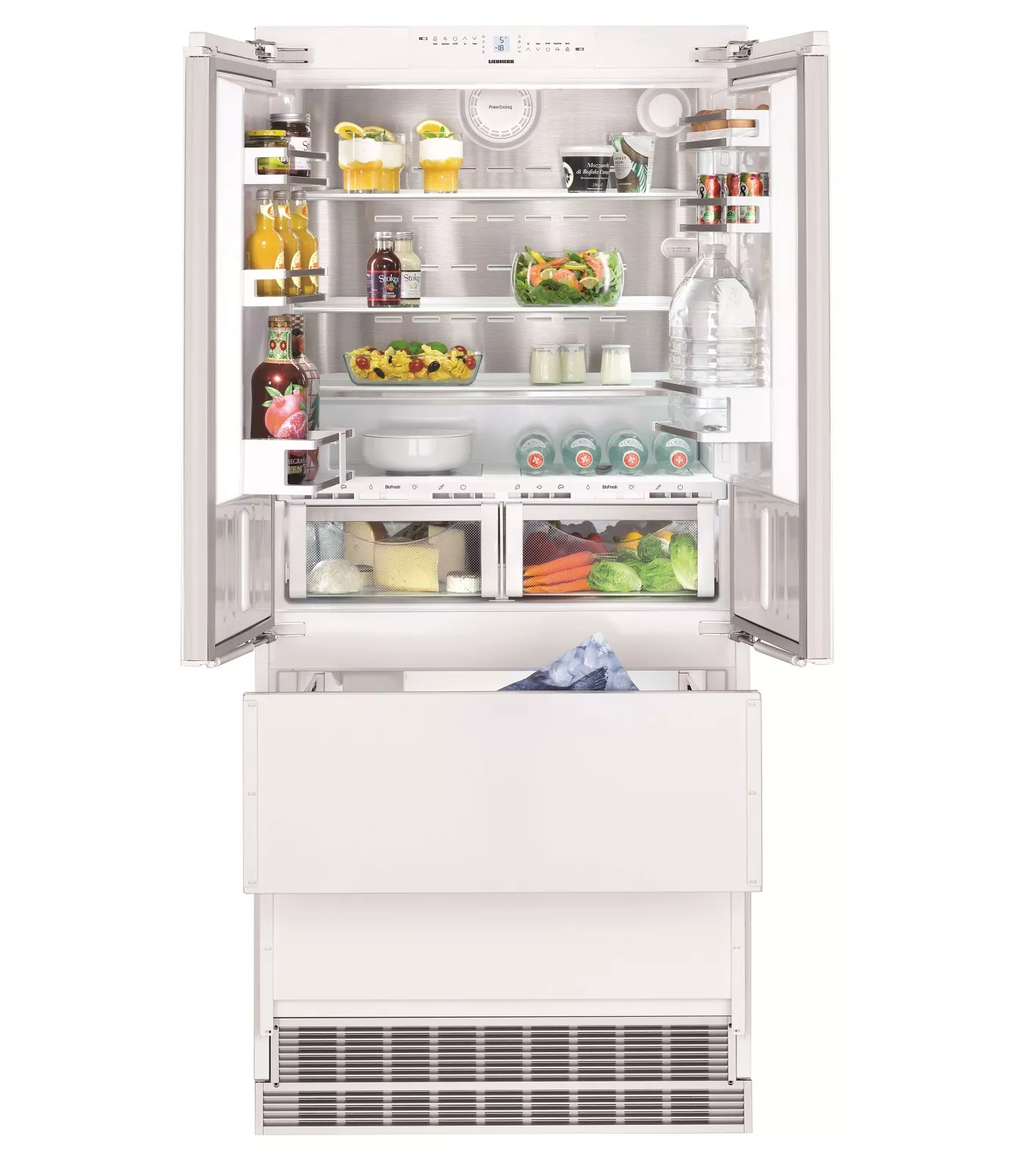 Встраиваемый двухкамерный холодильник Liebherr ECBN 6256 купить украина